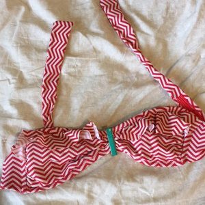 Target Red & White Swim Top